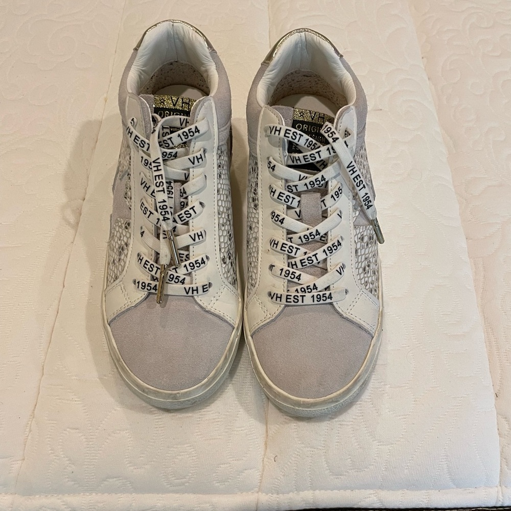 Vintage Havana Carla Silver snake skin‎ 6.5